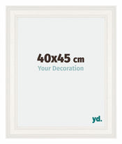 London Holz Bilderrahmen 40x45cm Weiss Vorne Messe | Yourdecoration.de