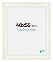 London Holz Bilderrahmen 40x55cm Weiss Vorne Messe | Yourdecoration.de