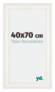London Holz Bilderrahmen 40x70cm Weiss Vorne Messe | Yourdecoration.de