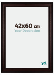London Holz Bilderrahmen 42x60cm Braun Wenge Vorne Messe | Yourdecoration.de