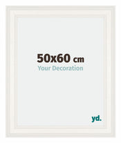 London Holz Bilderrahmen 50x60cm Weiss Vorne Messe | Yourdecoration.de