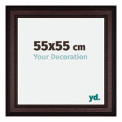 London Holz Bilderrahmen 55x55cm Braun Wenge Vorne Messe | Yourdecoration.de