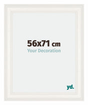 London Holz Bilderrahmen 56x71cm Weiss Vorne Messe | Yourdecoration.de