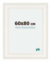 London Holz Bilderrahmen 60x80cm Weiss Vorne Messe | Yourdecoration.de