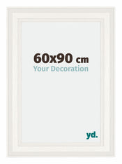 London Holz Bilderrahmen 60x90cm Weiss Vorne Messe | Yourdecoration.de