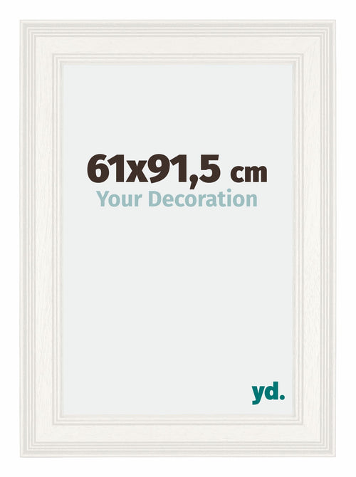 London Holz Bilderrahmen 61x91 5cm Weiss Vorne Messe | Yourdecoration.de