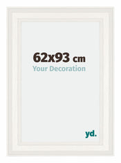 London Holz Bilderrahmen 62x93cm Weiss Vorne Messe | Yourdecoration.de
