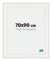 London Holz Bilderrahmen 70x90cm Weiss Vorne Messe | Yourdecoration.de