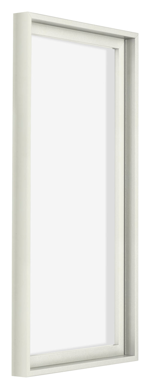 Lyon MDF Schattenfugenrahmen 1 2 Weiss Matt Vorne Schrag | Yourdecoration.de
