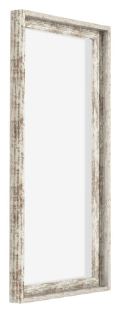 Lyon MDF Schattenfugenrahmen 1 2 Weiss Vintage Vorne Schrag | Yourdecoration.de