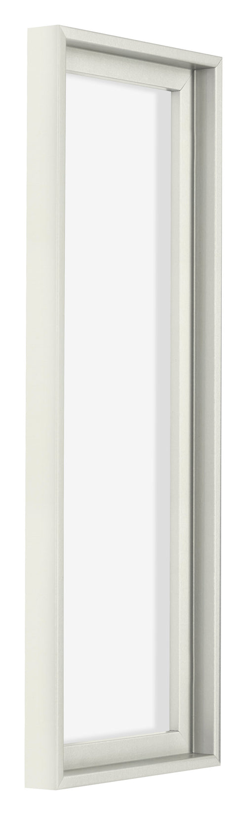 Lyon MDF Schattenfugenrahmen 1 3 Weiss Matt Vorne Schrag | Yourdecoration.de