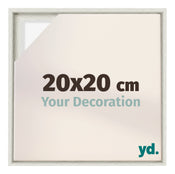 Lyon MDF Schattenfugenrahmen 20x20cm White Wash Vorne Messe | Yourdecoration.de