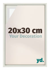 Lyon MDF Schattenfugenrahmen 20x30cm Weiss Matt Vorne Messe | Yourdecoration.de