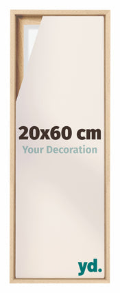 Lyon MDF Schattenfugenrahmen 20x60cm Buche Vorne Messe | Yourdecoration.de