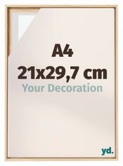 Lyon MDF Schattenfugenrahmen 21x29 7cm A4 Buche Vorne Messe | Yourdecoration.de