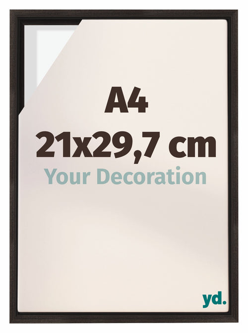 Lyon MDF Schattenfugenrahmen 21x29 7cm A4 Eiche Dunkel Vorne Messe | Yourdecoration.de