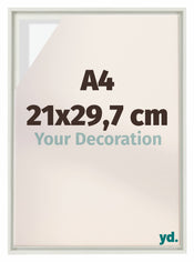 Lyon MDF Schattenfugenrahmen 21x29 7cm A4 Weiss Matt Vorne Messe | Yourdecoration.de