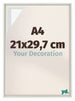 Lyon MDF Schattenfugenrahmen 21x29 7cm A4 Weiss Matt Vorne Messe | Yourdecoration.de