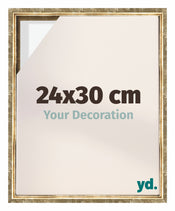 Lyon MDF Schattenfugenrahmen 24x30cm Gold Antik Vorne Messe | Yourdecoration.de