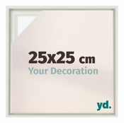 Lyon MDF Schattenfugenrahmen 25x25cm Weiss Matt Vorne Messe | Yourdecoration.de