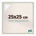 Lyon MDF Schattenfugenrahmen 25x25cm Weiss Matt Vorne Messe | Yourdecoration.de