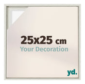 Lyon MDF Schattenfugenrahmen 25x25cm White Wash Vorne Messe | Yourdecoration.de