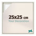 Lyon MDF Schattenfugenrahmen 25x25cm White Wash Vorne Messe | Yourdecoration.de