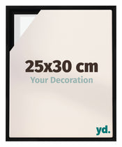Lyon MDF Schattenfugenrahmen 25x30cm Schwarz Matt Vorne Messe | Yourdecoration.de