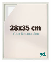 Lyon MDF Schattenfugenrahmen 28x35cm Weiss Matt Vorne Messe | Yourdecoration.de