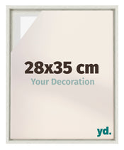 Lyon MDF Schattenfugenrahmen 28x35cm White Wash Vorne Messe | Yourdecoration.de