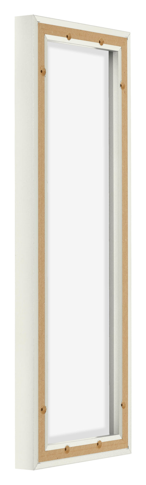 Lyon MDF Schattenfugenrahmen 3 4 Weiss Matt Ruckseite Schrag | Yourdecoration.de
