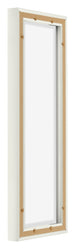 Lyon MDF Schattenfugenrahmen 3 4 Weiss Matt Ruckseite Schrag | Yourdecoration.de