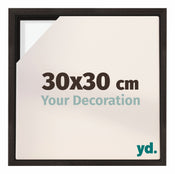 Lyon MDF Schattenfugenrahmen 30x30cm Eiche Dunkel Vorne Messe | Yourdecoration.de