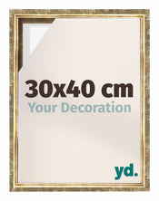 Lyon MDF Schattenfugenrahmen 30x40cm Gold Antik Vorne Messe | Yourdecoration.de