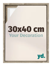 Lyon MDF Schattenfugenrahmen 30x40cm Sonoma Eiche Vorne Messe | Yourdecoration.de