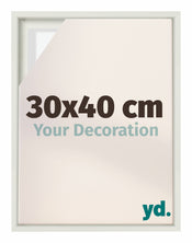 Lyon MDF Schattenfugenrahmen 30x40cm Weiss Matt Vorne Messe | Yourdecoration.de