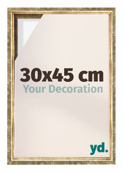 Lyon MDF Schattenfugenrahmen 30x45cm Gold Antik Vorne Messe | Yourdecoration.de