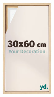Lyon MDF Schattenfugenrahmen 30x60cm Buche Vorne Messe | Yourdecoration.de
