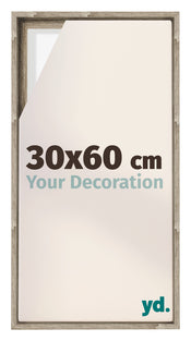Lyon MDF Schattenfugenrahmen 30x60cm Sonoma Eiche Vorne Messe | Yourdecoration.de
