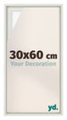Lyon MDF Schattenfugenrahmen 30x60cm Weiss Matt Vorne Messe | Yourdecoration.de
