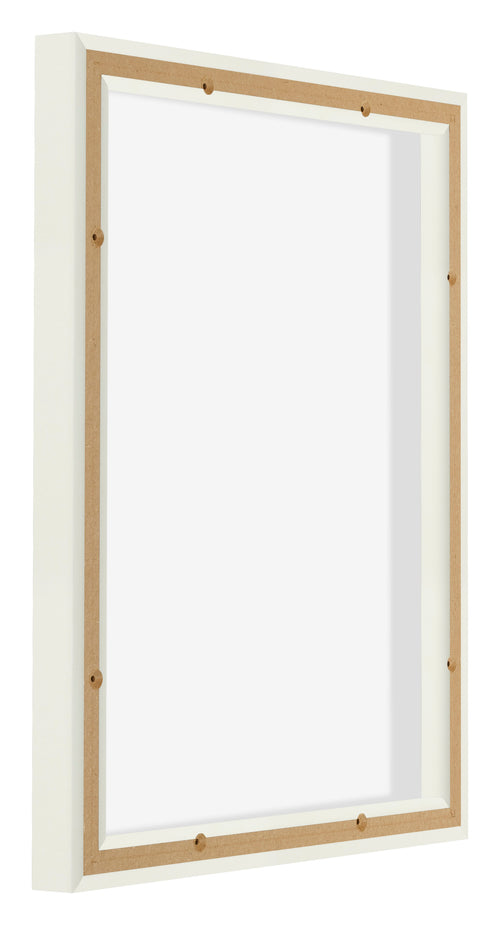Lyon MDF Schattenfugenrahmen 4 5 Weiss Matt Ruckseite Schrag | Yourdecoration.de