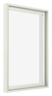 Lyon MDF Schattenfugenrahmen 4 5 Weiss Matt Vorne Schrag | Yourdecoration.de