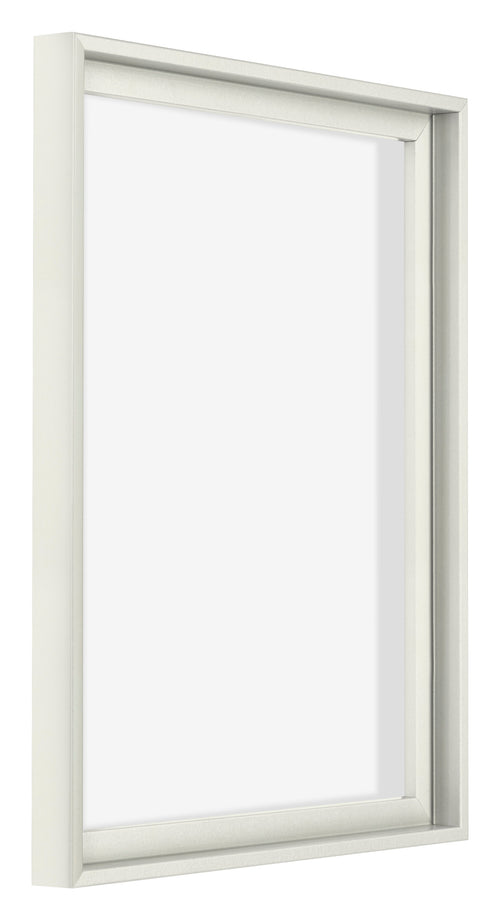 Lyon MDF Schattenfugenrahmen 4 5 Weiss Matt Vorne Schrag | Yourdecoration.de