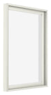 Lyon MDF Schattenfugenrahmen 4 5 Weiss Matt Vorne Schrag | Yourdecoration.de
