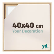 Lyon MDF Schattenfugenrahmen 40x40cm Buche Vorne Messe | Yourdecoration.de