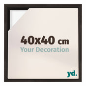 Lyon MDF Schattenfugenrahmen 40x40cm Eiche Dunkel Vorne Messe | Yourdecoration.de