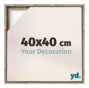 Lyon MDF Schattenfugenrahmen 40x40cm Sonoma Eiche Vorne Messe | Yourdecoration.de