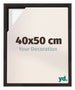 Lyon MDF Schattenfugenrahmen 40x50cm Eiche Dunkel Vorne Messe | Yourdecoration.de