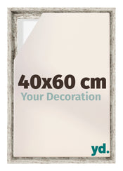 Lyon MDF Schattenfugenrahmen 40x60cm Weiss Vintage Vorne Messe | Yourdecoration.de