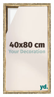 Lyon MDF Schattenfugenrahmen 40x80cm Gold Antik Vorne Messe | Yourdecoration.de